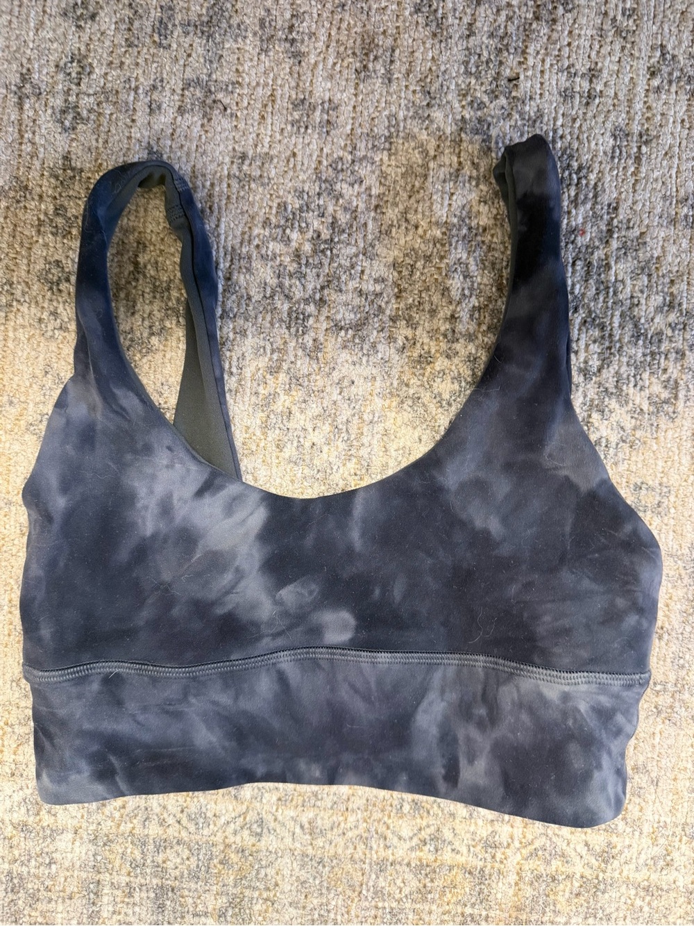 Lululemon Black Tie-Dye Sports Bralette